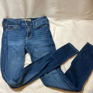 Dark wash skinny jeans